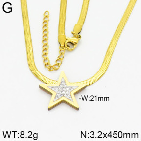 Stainless Steel Necklace  2N4000703ablb-413