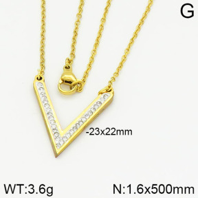 Stainless Steel Necklace  2N4000724aakl-413