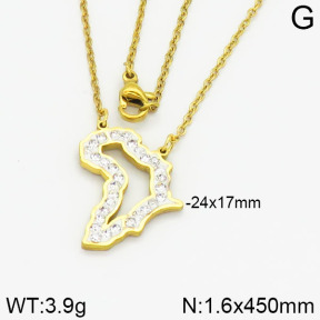 Stainless Steel Necklace  2N4000725aakl-413