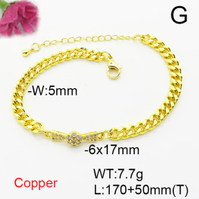 Fashion Copper Bracelet  F6B404951ablb-L024
