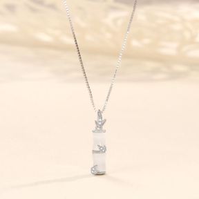 925 Silver Necklace    P:6*23mm  JN1406ajij-Y11  NB1002339