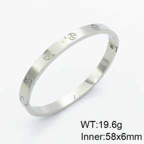 Stainless Steel Bangle  (Clear Inventory）  6BA200695vbmb-900