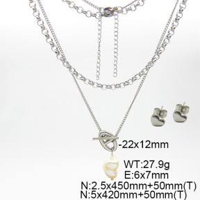Stainless Steel Sets  Cultured Freshwater Pearls  6S0016177vhkl-908