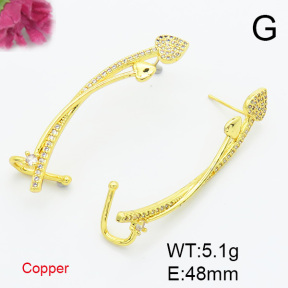 Fashion Copper Earrings  F6E403577bhia-L017