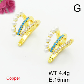 Fashion Copper Earrings  F6E403581bbov-L017