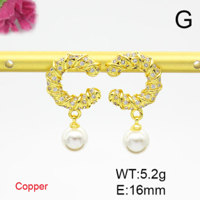 Fashion Copper Earrings  F6E403589bbov-L017