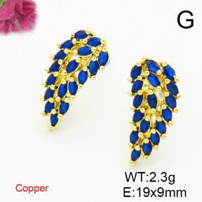 Fashion Copper Earrings  F6E403600bbov-L017