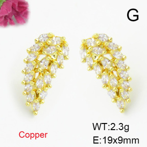 Fashion Copper Earrings  F6E403601bbov-L017