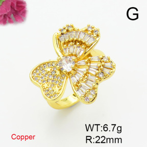 Fashion Copper Ring  F6R401026bbov-L017