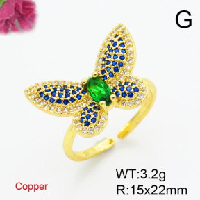 Fashion Copper Ring  F6R401033bbov-L017