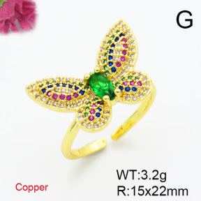 Fashion Copper Ring  F6R401035bbov-L017
