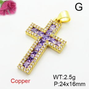 Fashion Copper Pendant  XFF05879ablb-L017