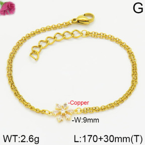 Fashion Copper Bracelet  F2B400567bhva-J105