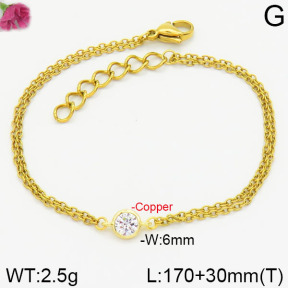 Fashion Copper Bracelet  F2B400569bhva-J105