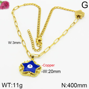 Fashion Copper Necklace  F2N300035vhha-J133