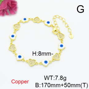 Fashion Copper Bracelet  F6B300668bhva-L017