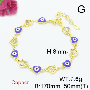 Fashion Copper Bracelet  F6B300671bhva-L017