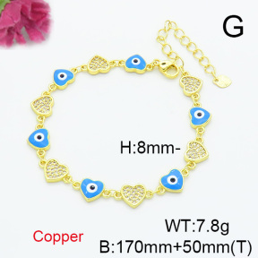 Fashion Copper Bracelet  F6B300673bhva-L017