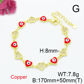 Fashion Copper Bracelet  F6B300674bhva-L017