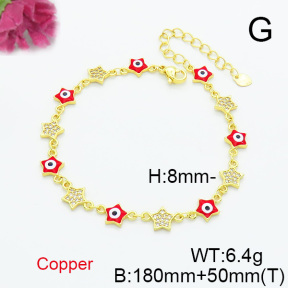 Fashion Copper Bracelet  F6B300676bhva-L017