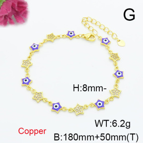 Fashion Copper Bracelet  F6B300677bhva-L017