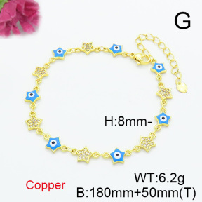 Fashion Copper Bracelet  F6B300678bhva-L017
