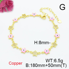 Fashion Copper Bracelet  F6B300679bhva-L017