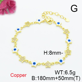 Fashion Copper Bracelet  F6B300680bhva-L017