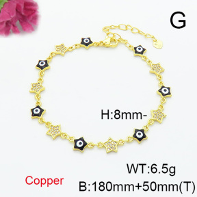 Fashion Copper Bracelet  F6B300681bhva-L017
