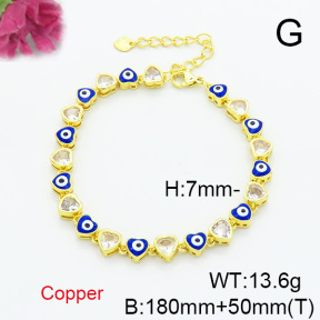 Fashion Copper Bracelet  F6B300682bhia-L017