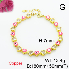 Fashion Copper Bracelet  F6B300683bhia-L017