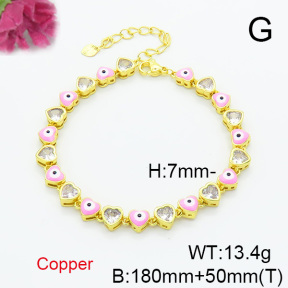 Fashion Copper Bracelet  F6B300691bhia-L017