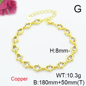 Fashion Copper Bracelet  F6B404955bhva-L017