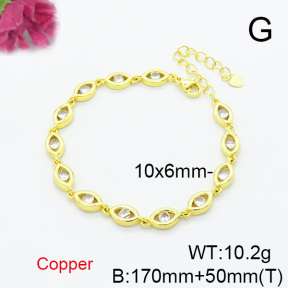Fashion Copper Bracelet  F6B404956bhva-L017