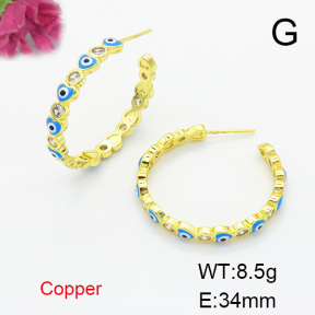 Fashion Copper Earrings  F6E301522bhva-L017