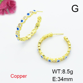 Fashion Copper Earrings  F6E301523bhva-L017