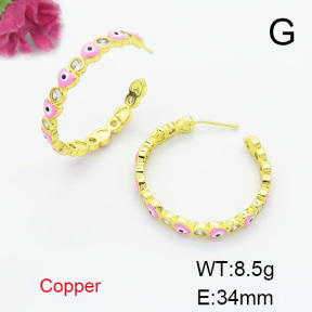 Fashion Copper Earrings  F6E301524bhva-L017