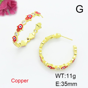 Fashion Copper Earrings  F6E301530bhva-L017