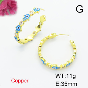 Fashion Copper Earrings  F6E301531bhva-L017