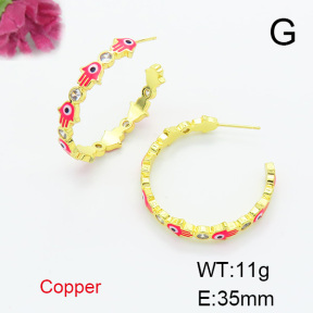 Fashion Copper Earrings  F6E301536bhva-L017