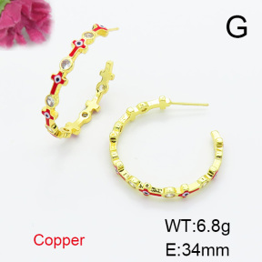 Fashion Copper Earrings  F6E301539bhva-L017