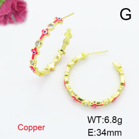 Fashion Copper Earrings  F6E301545bhva-L017
