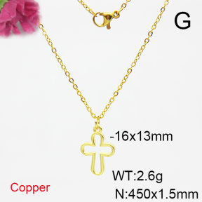Fashion Copper Necklace  F6N200222vaia-L017