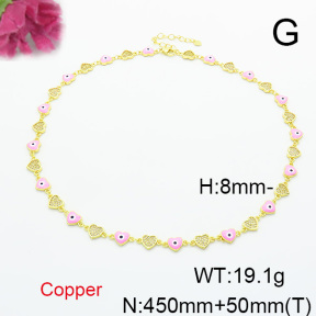 Fashion Copper Necklace  F6N300713aivb-L017