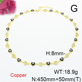 Fashion Copper Necklace  F6N300714aivb-L017