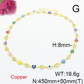 Fashion Copper Necklace  F6N300716aivb-L017