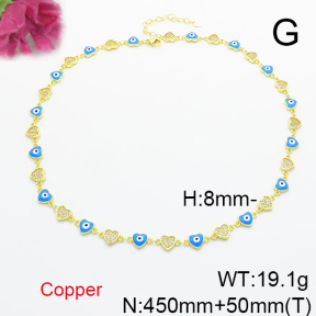 Fashion Copper Necklace  F6N300717aivb-L017
