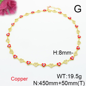 Fashion Copper Necklace  F6N300718aivb-L017
