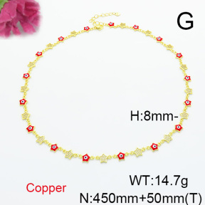 Fashion Copper Necklace  F6N300719aivb-L017