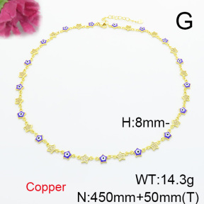Fashion Copper Necklace  F6N300720aivb-L017